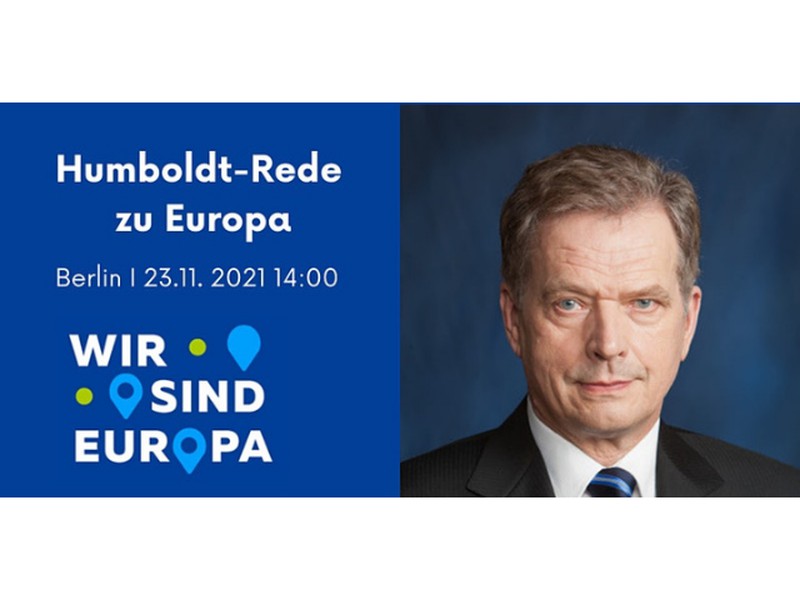 Humboldt-Rede zu Europa: Sauli Niinistö, Präsident der Republik Finnland