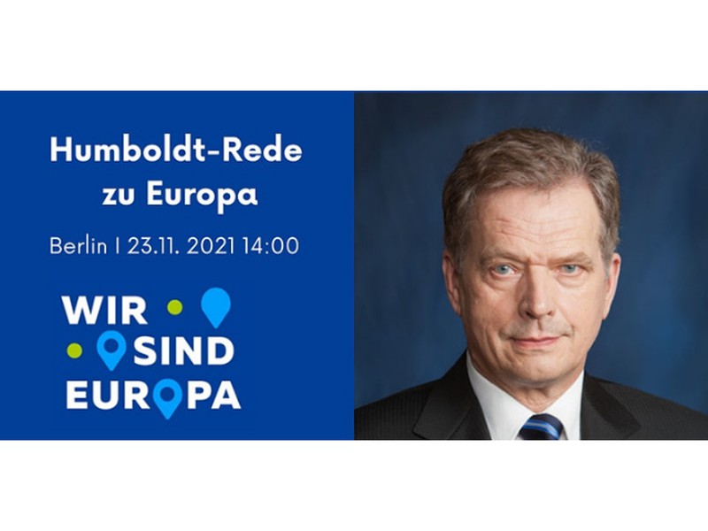 Humboldt-Rede zu Europa: Sauli Niinistö, Präsident der Republik Finnland
