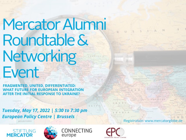 Mercator Alumni Meet-Up Brussels | Discussing Europe´s Future at a crossroads